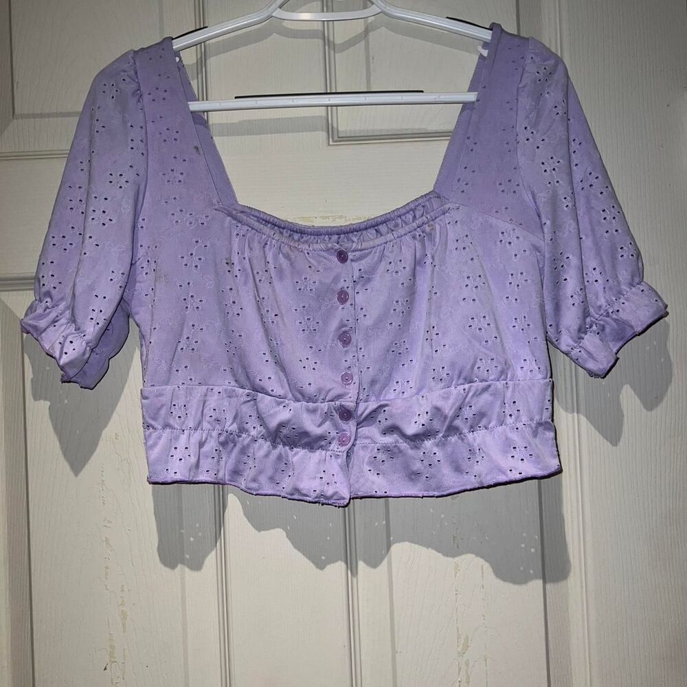 Unbranded Women's Purple Crop-top